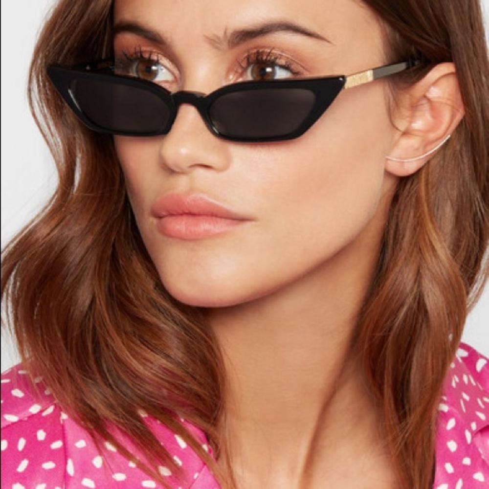 Poppy Lissman Le Skinny Black Sunglasses